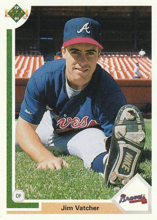 1991 Upper Deck #604 Jim Vatcher VG RC Rookie Atlanta Braves 