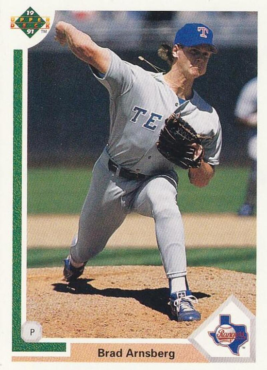 1991 Upper Deck #608 Brad Arnsberg VG Texas Rangers 