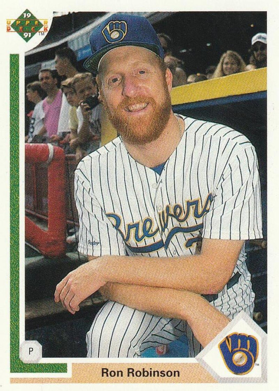 1991 Upper Deck #620 Ron Robinson VG Milwaukee Brewers 