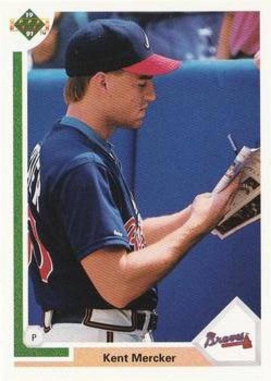 1991 Upper Deck #642 Kent Mercker VG Atlanta Braves 