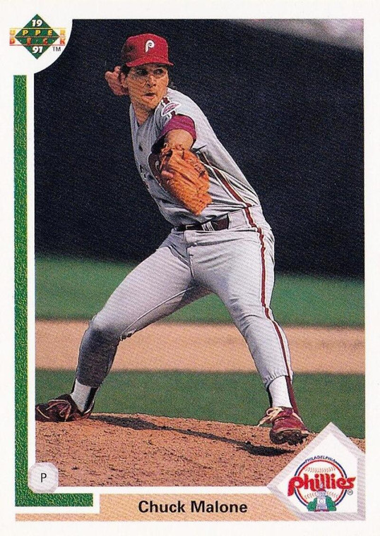 1991 Upper Deck #649 Chuck Malone VG Philadelphia Phillies 