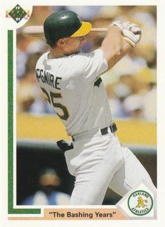 1991 Upper Deck #656 Mark McGwire AS VG Oakland Athletics 