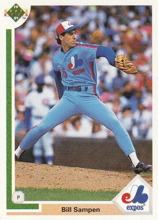 1991 Upper Deck #661 Bill Sampen VG Montreal Expos 