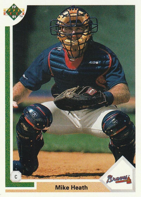 1991 Upper Deck #701 Mike Heath VG Atlanta Braves 