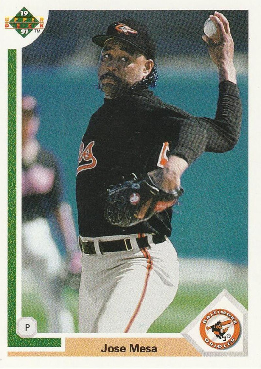 1991 Upper Deck #703 Jose Mesa VG Baltimore Orioles 