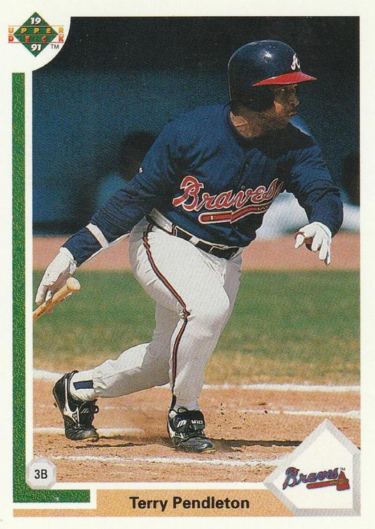 1991 Upper Deck #708 Terry Pendleton VG Atlanta Braves 