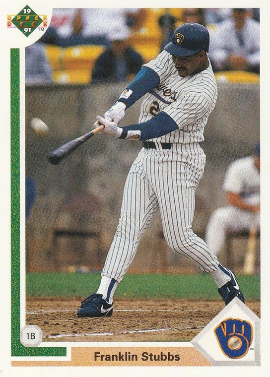 1991 Upper Deck #718 Franklin Stubbs VG Milwaukee Brewers 