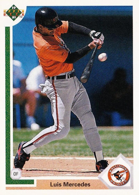 1991 Upper Deck #745 Luis Mercedes VG RC Rookie Baltimore Orioles 