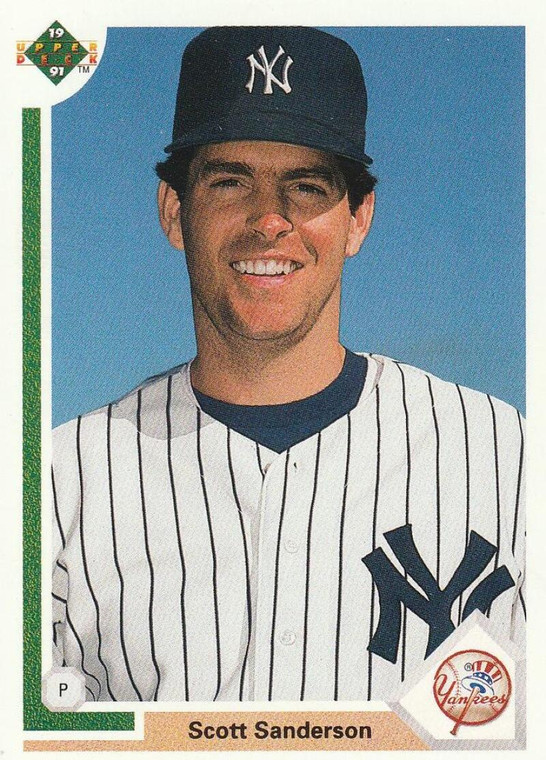 1991 Upper Deck #750 Scott Sanderson VG New York Yankees 