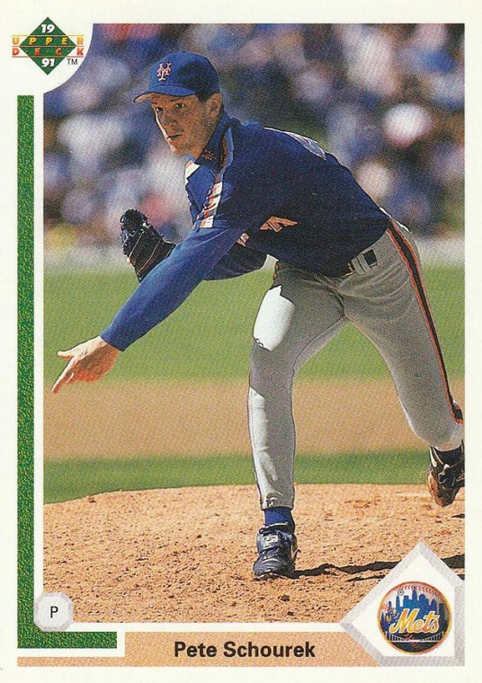 1991 Upper Deck #766 Pete Schourek VG RC Rookie New York Mets 