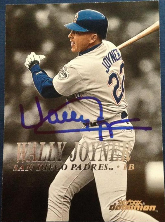 Wally Joyner Autographed 2000 Skybox Dominion #173