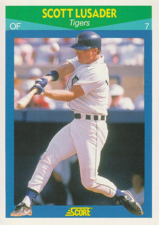 1990 Score Rising Stars #42 Scott Lusader VG Detroit Tigers 