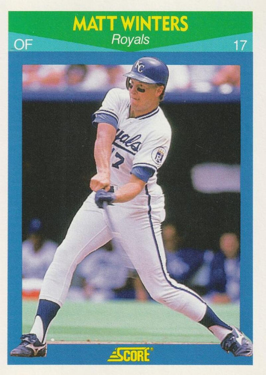 1990 Score Rising Stars #47 Matt Winters VG Kansas City Royals 