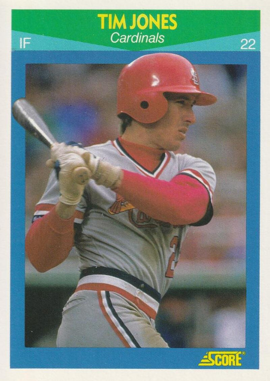 1990 Score Rising Stars #62 Tim Jones VG St. Louis Cardinals 