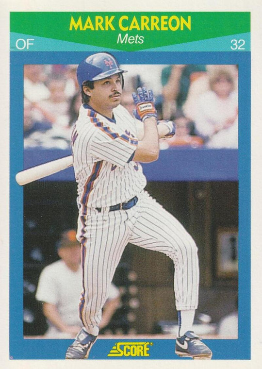 1990 Score Rising Stars #67 Mark Carreon VG New York Mets 