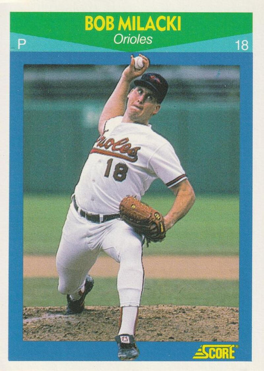 1990 Score Rising Stars #68 Bob Milacki VG Baltimore Orioles 