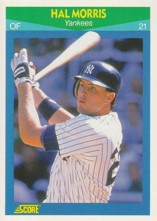 1990 Score Rising Stars #87 Hal Morris VG New York Yankees 