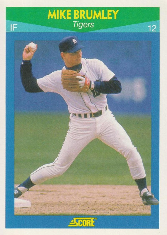 1990 Score Rising Stars #88 Mike Brumley VG Detroit Tigers 
