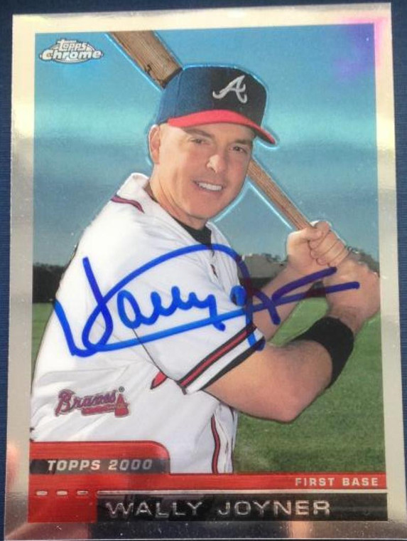 Wally Joyner Autographed 2000 Topps Traded Chrome #T117