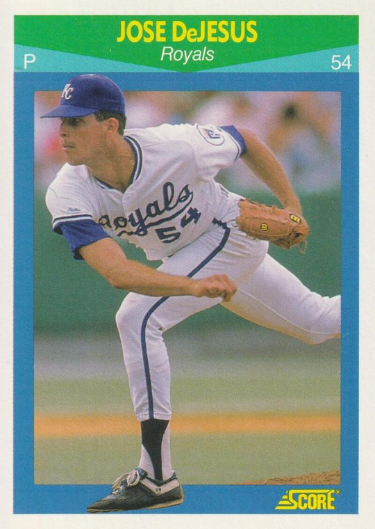 1990 Score Rising Stars #95 Jose DeJesus VG Kansas City Royals 