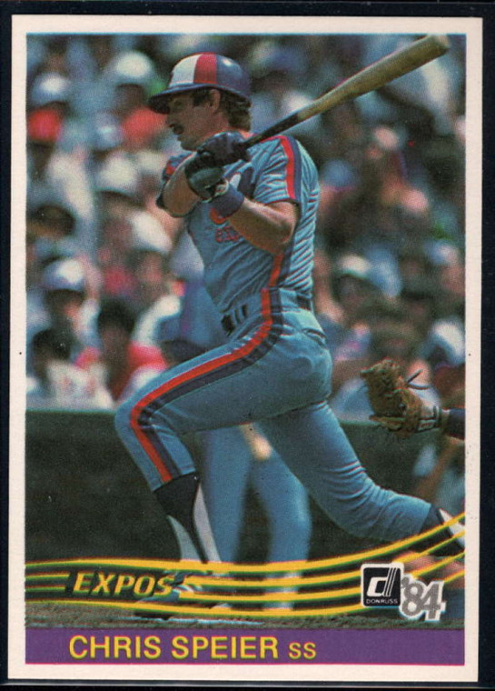 1984 Donruss #523 Chris Speier VG Montreal Expos 