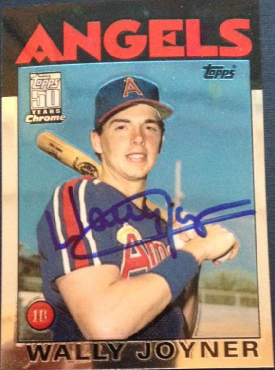 Wally Joyner Autographed 2001 Topps Chrome Traded #T120