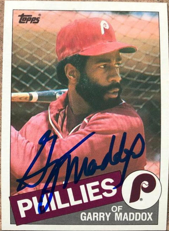 Garry Maddox Autographed 1985 Topps #235