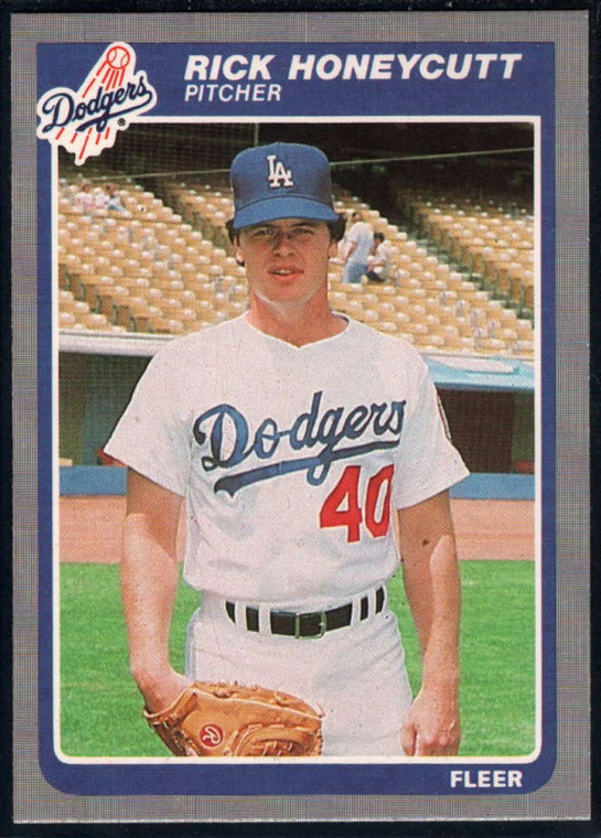 1985 Fleer #372 Rick Honeycutt VG Los Angeles Dodgers 