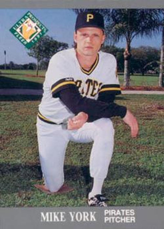 1991 Ultra #389 Mike York MLP VG RC Rookie Pittsburgh Pirates 