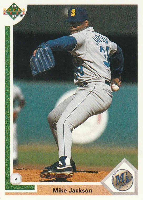 1991 Upper Deck #496 Mike Jackson VG Seattle Mariners 