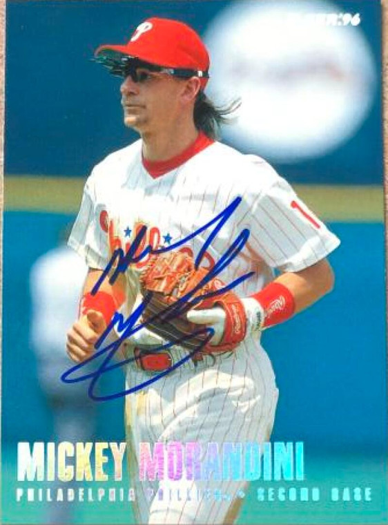 Mickey Morandini Autographed 1996 Fleer Tiffany #505