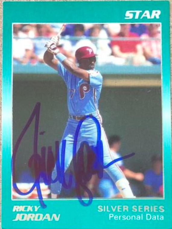 Ricky Jordan Autographed 1988 Star Silver #26