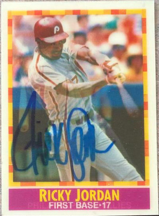 Ricky Jordan Autographed 1990 Sportflics #153