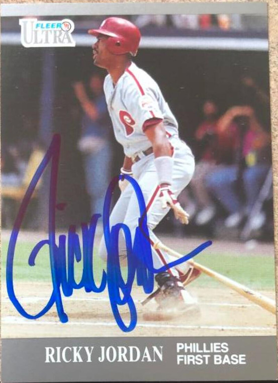 Ricky Jordan Autographed 1991 Fleer Ultra Update #U-100