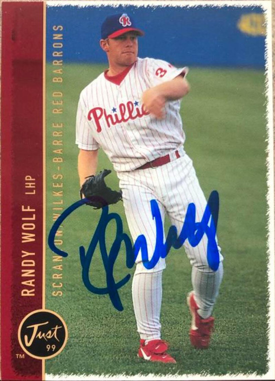 Randy Wolf Autographed 1999 Just #50