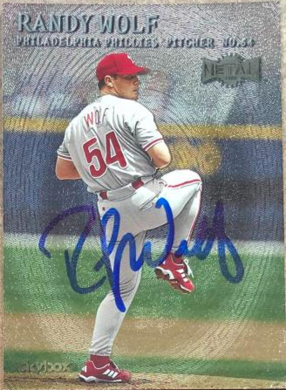 Randy Wolf Autographed 2000 Metal #169