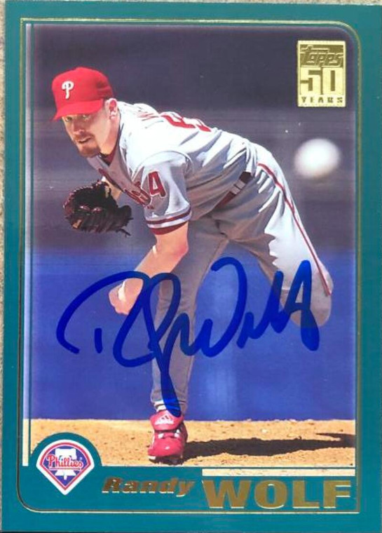 Randy Wolf Autographed 2001 Topps #131