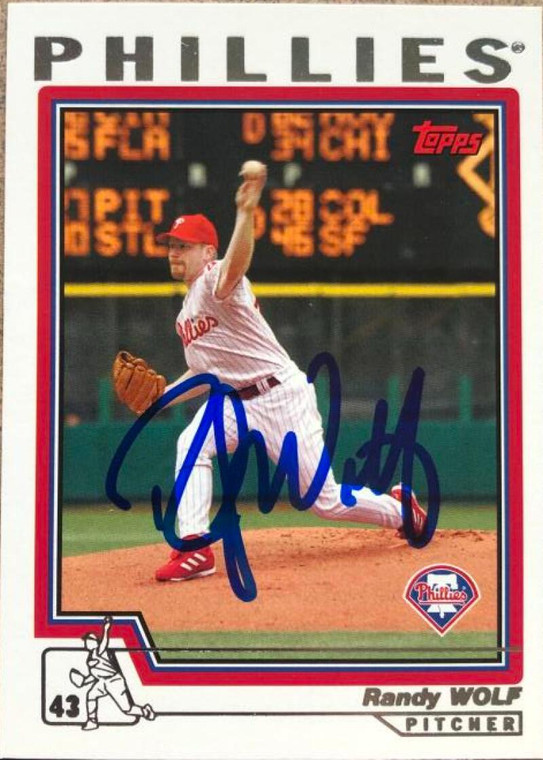 Randy Wolf Autographed 2004 Topps #222