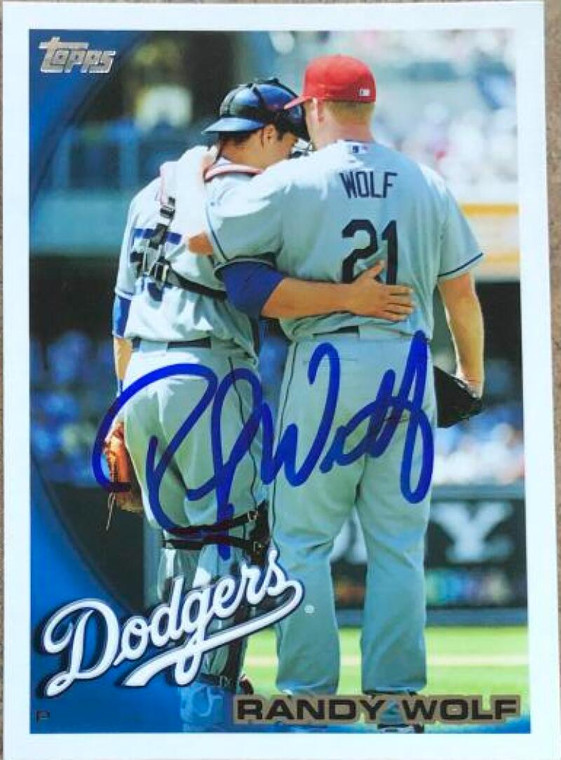 Randy Wolf Autographed 2010 Topps #279