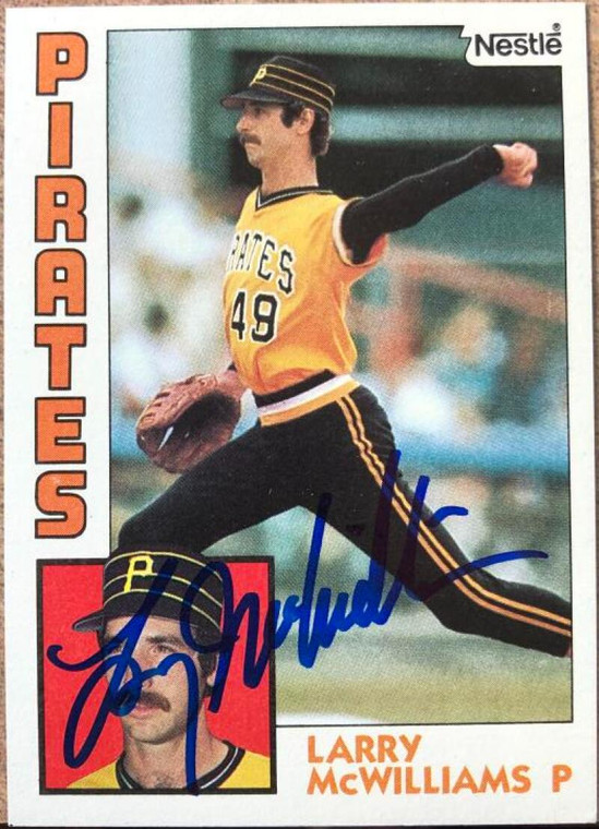 Larry McWilliams Autographed 1984 Topps Nestle #668