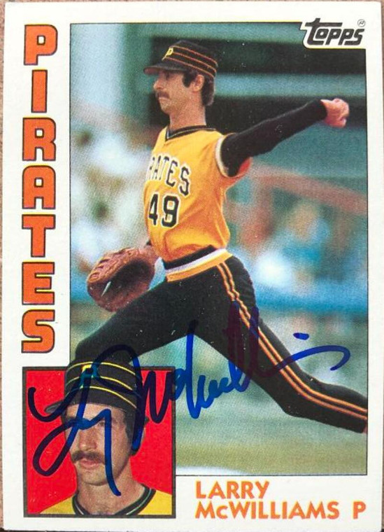 Larry McWilliams Autographed 1984 Topps #668