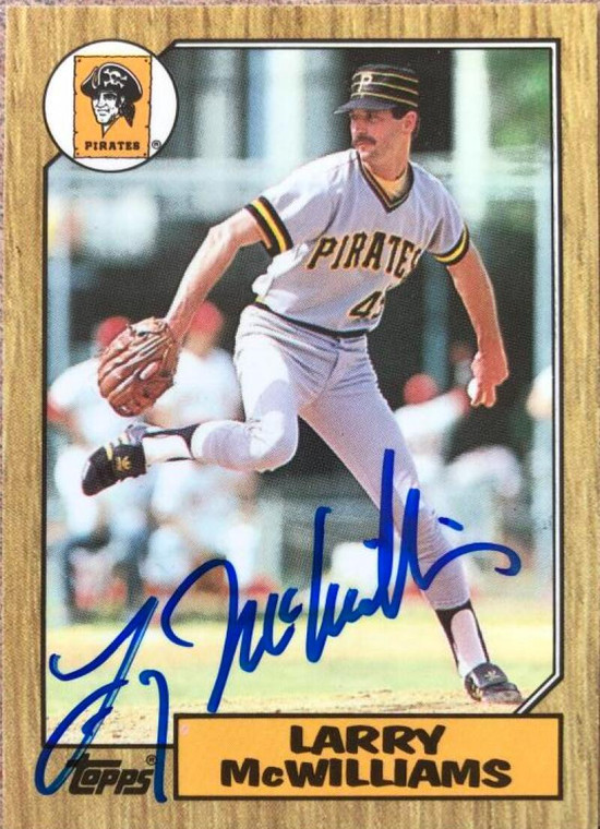 Larry McWilliams Autographed 1987 Topps Tiffany #564