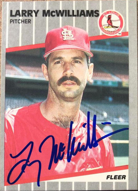 Larry McWilliams Autographed 1989 Fleer #458