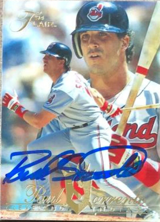 Paul Sorrento Autographed 1994 Flair #44