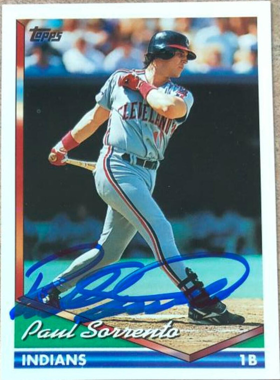 Paul Sorrento Autographed 1994 Topps #358