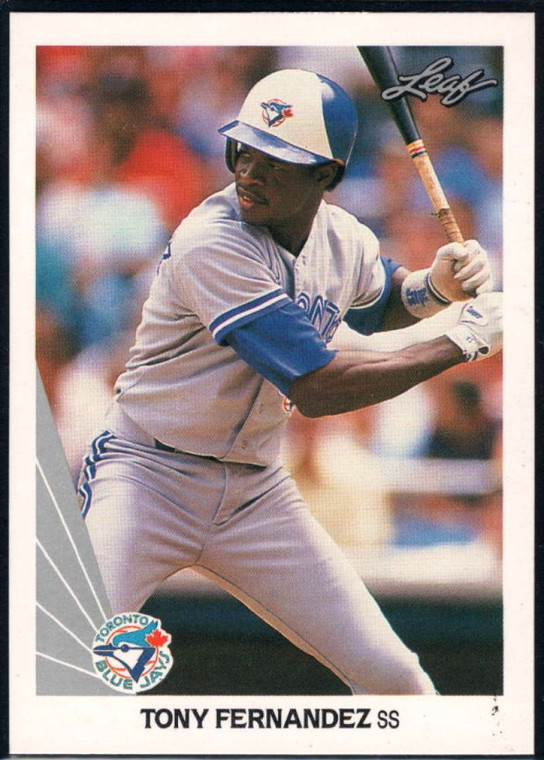 1990 Leaf #53 Tony Fernandez VG Toronto Blue Jays 