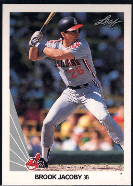1990 Leaf #74 Brook Jacoby VG Cleveland Indians 