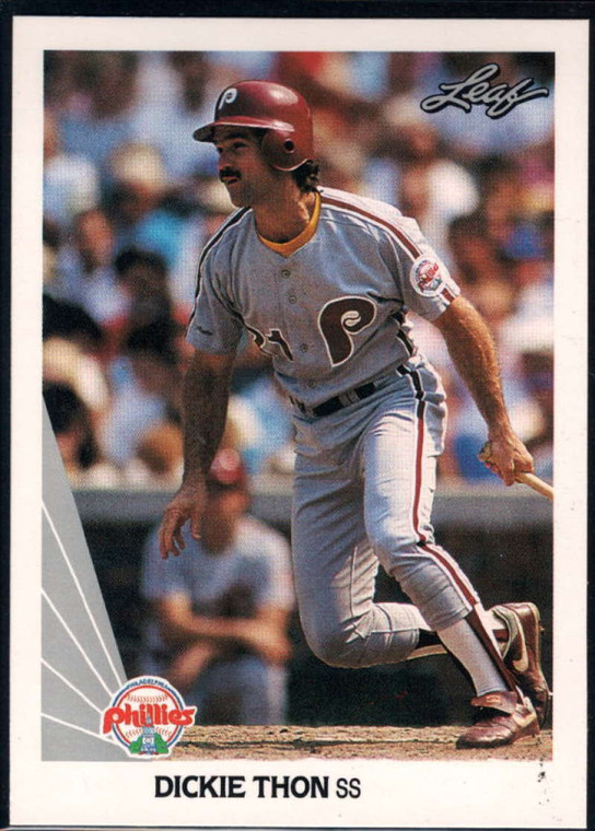 1990 Leaf #105 Dickie Thon VG Philadelphia Phillies 