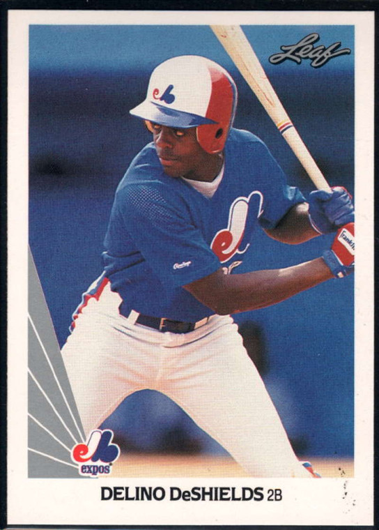 1990 Leaf #193 Delino DeShields VG RC Rookie Montreal Expos 