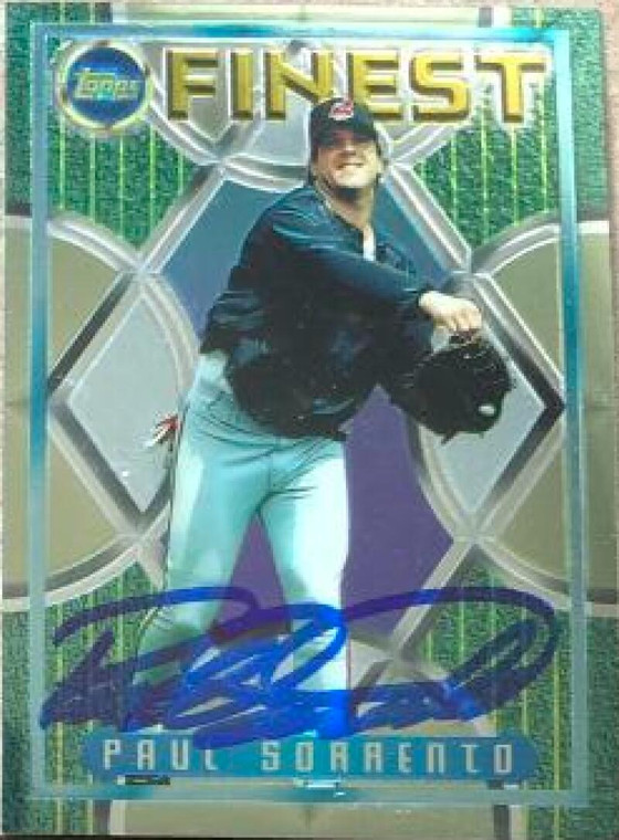 Paul Sorrento Autographed 1995 Topps Finest #270